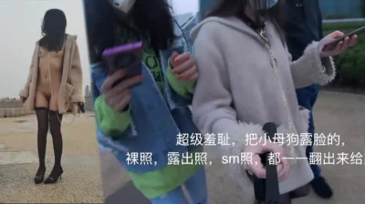 【露出任务】让女金主带母狗出来露出，被路人搭讪，小母狗挑逗路人